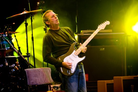 Varm op for Eric Clapton
