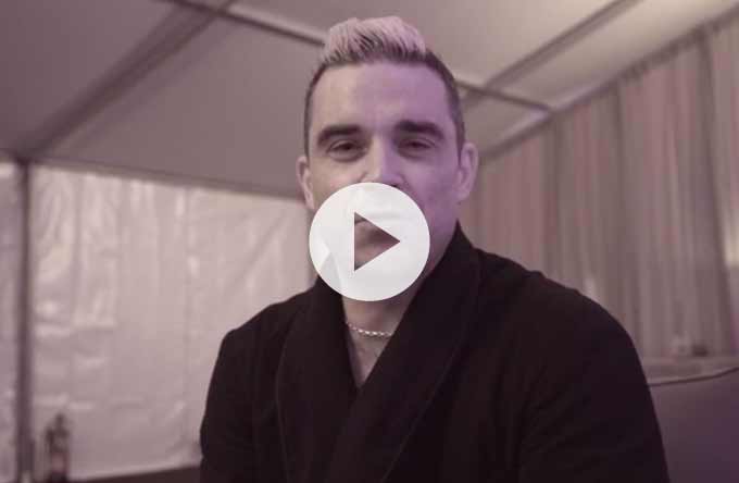 Video: Robbie Williams sender hilsen til Tinderbox-gæster