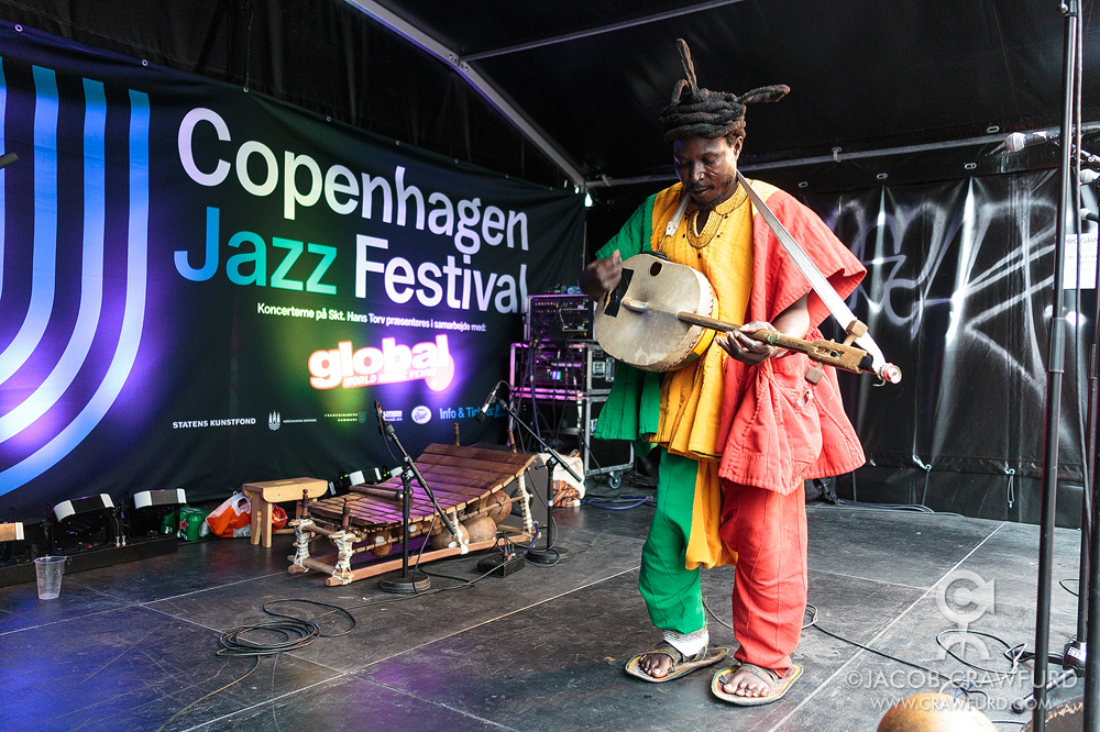 King Ayisoba & Band: Copenhagen Jazz Festival, Sankt Hans Torv, København